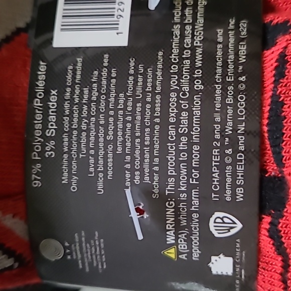 IT Chapter Two Crew Socks - Picture 6 of 6